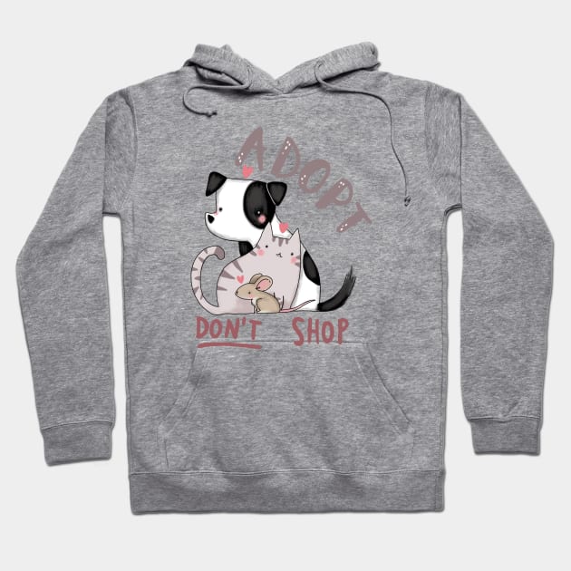 Adopt don't shop Hoodie by violinoviola